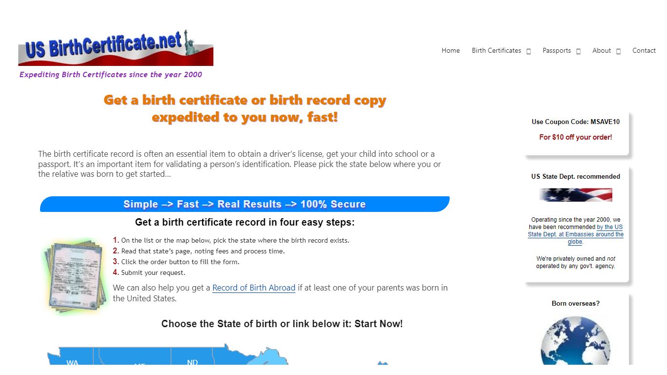 USBirthCertificate.net